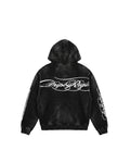 HUSAN OVERSIZED FADED ZIP-UP HOODIE - Drip by Rage
