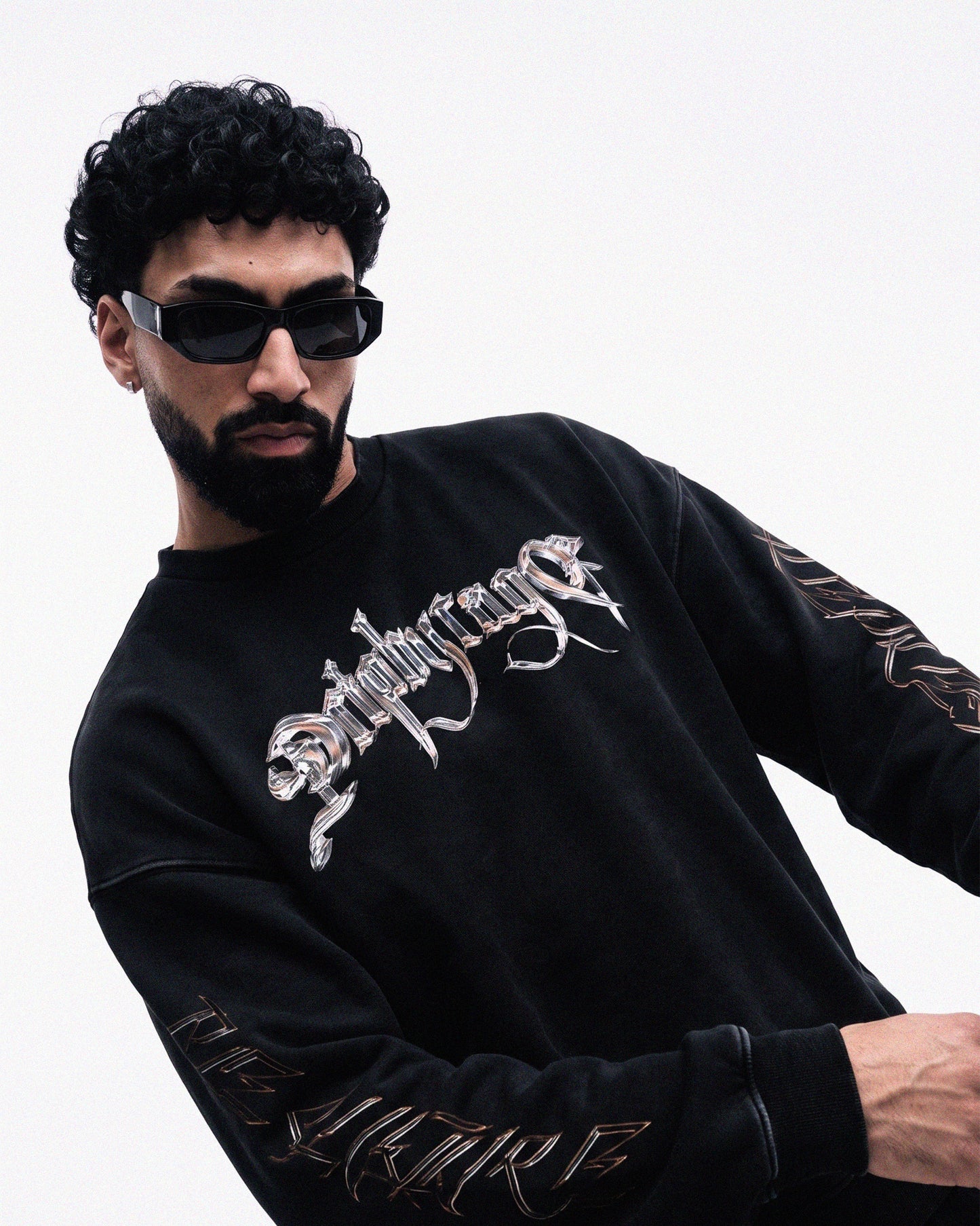 CHROME DRIP OVERSIZED FADED SWEATSHIRT Drip by Rage