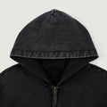 KING PIN ZIP-UP FADED HOODIE - Drip by Rage