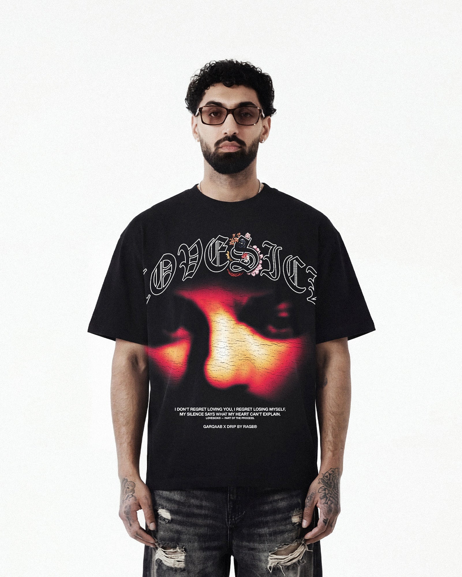 LOVESICK BOXY T-SHIRT - Drip by Rage