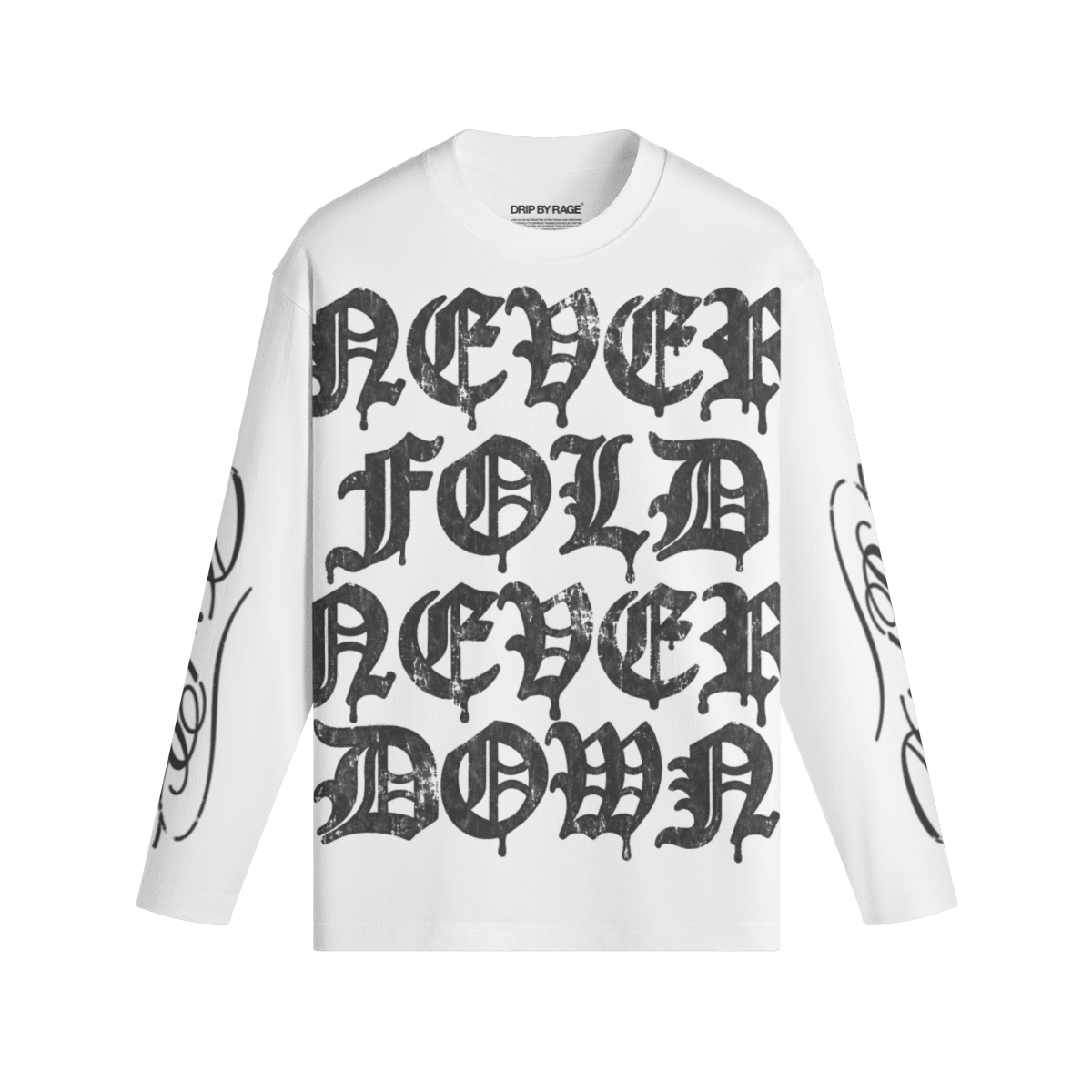 NEVER FOLD LONG SLEEVE - Drip by Rage