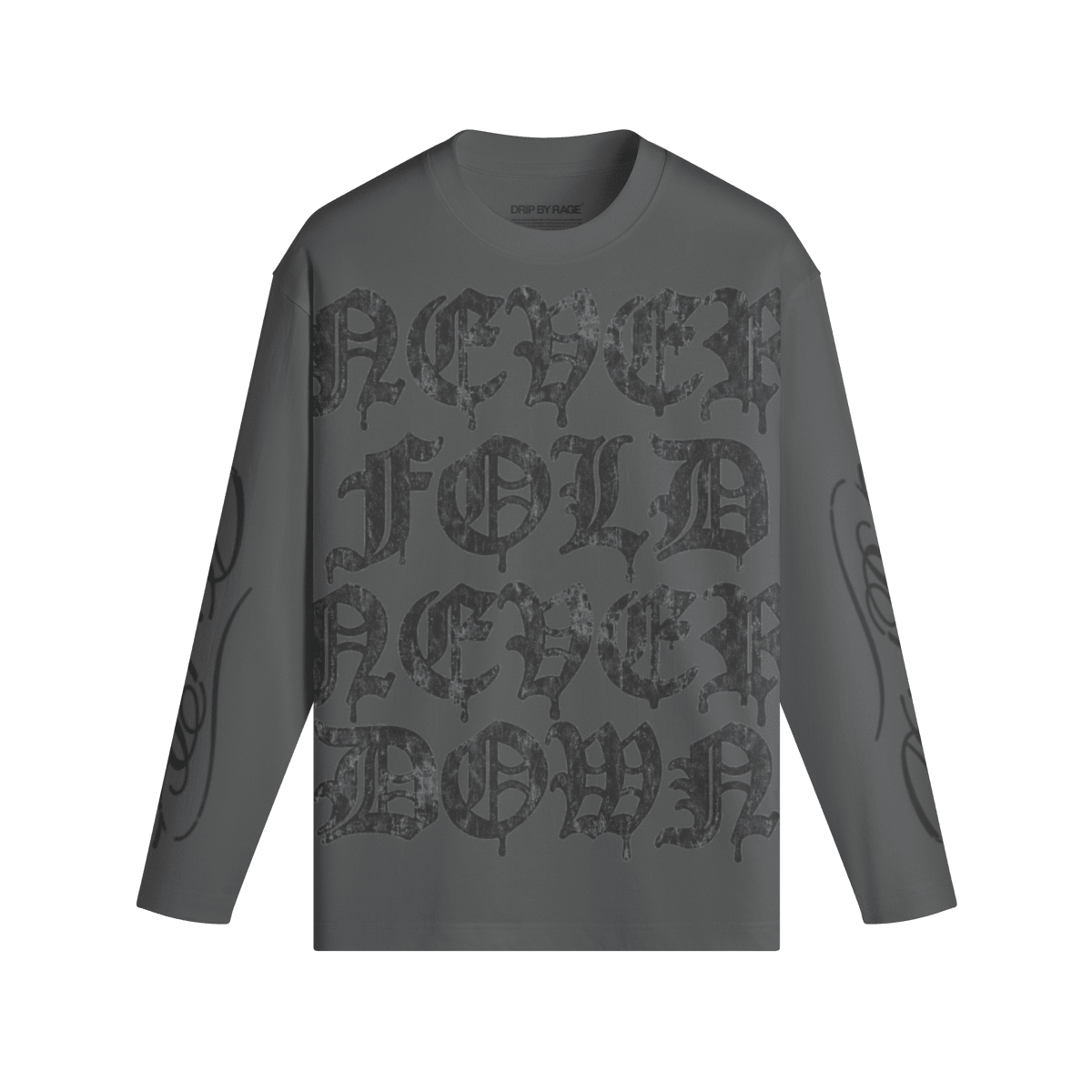 NEVER FOLD LONG SLEEVE - Drip by Rage