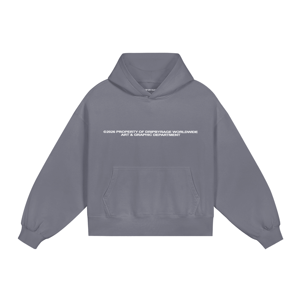 PROPERTY BOXY FIT SUN FADED HOODIE - Drip by Rage