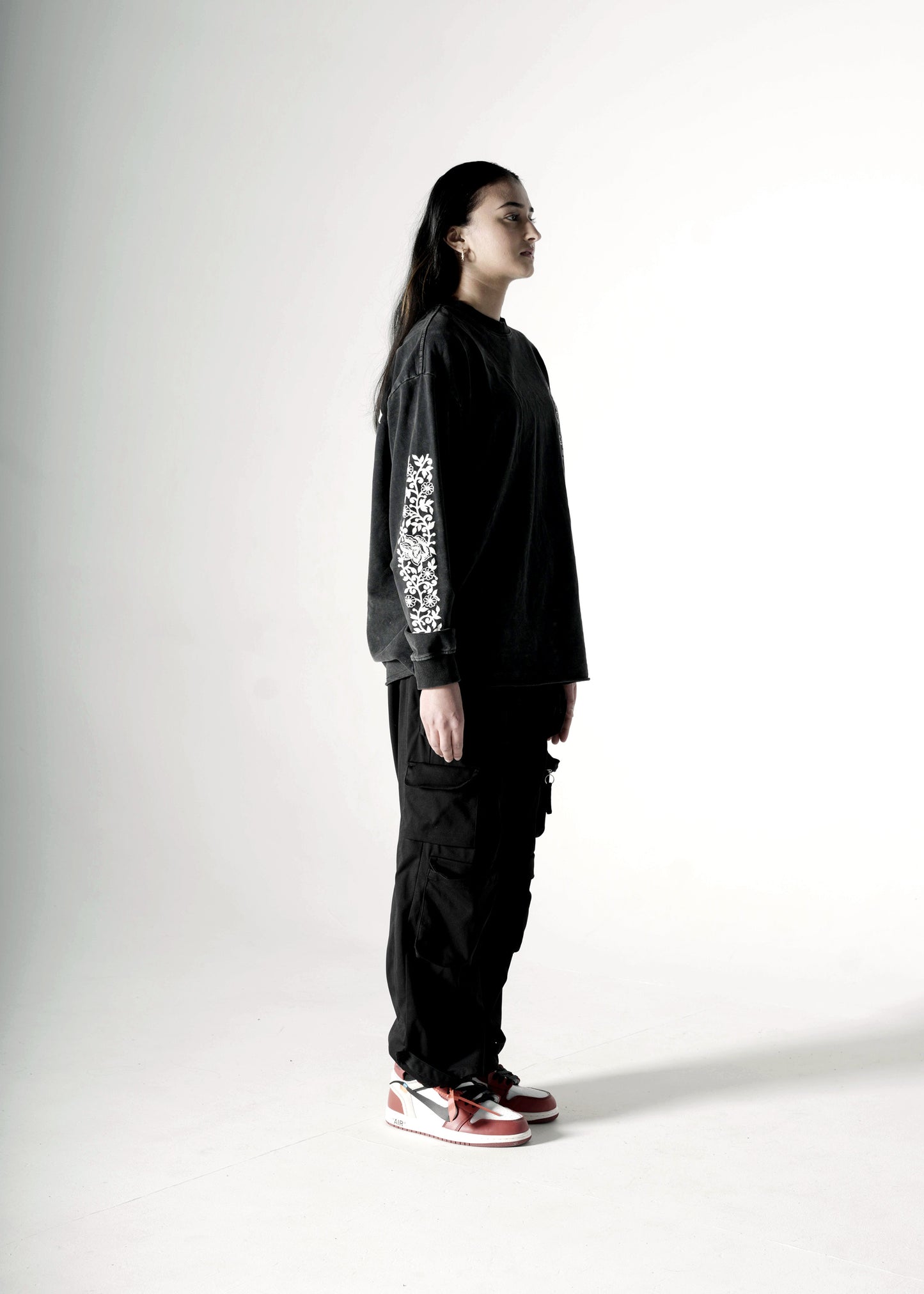 MORNI OVERSIZED FADED LONG SLEEVE BLACK