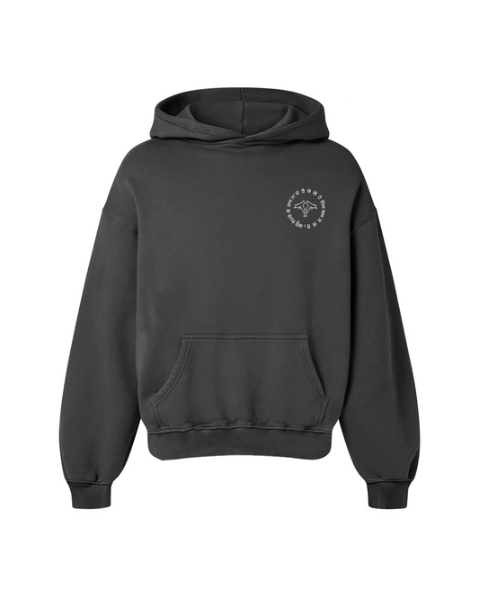 SEIZE AND RULE OVERSIZED HOODIE GREY